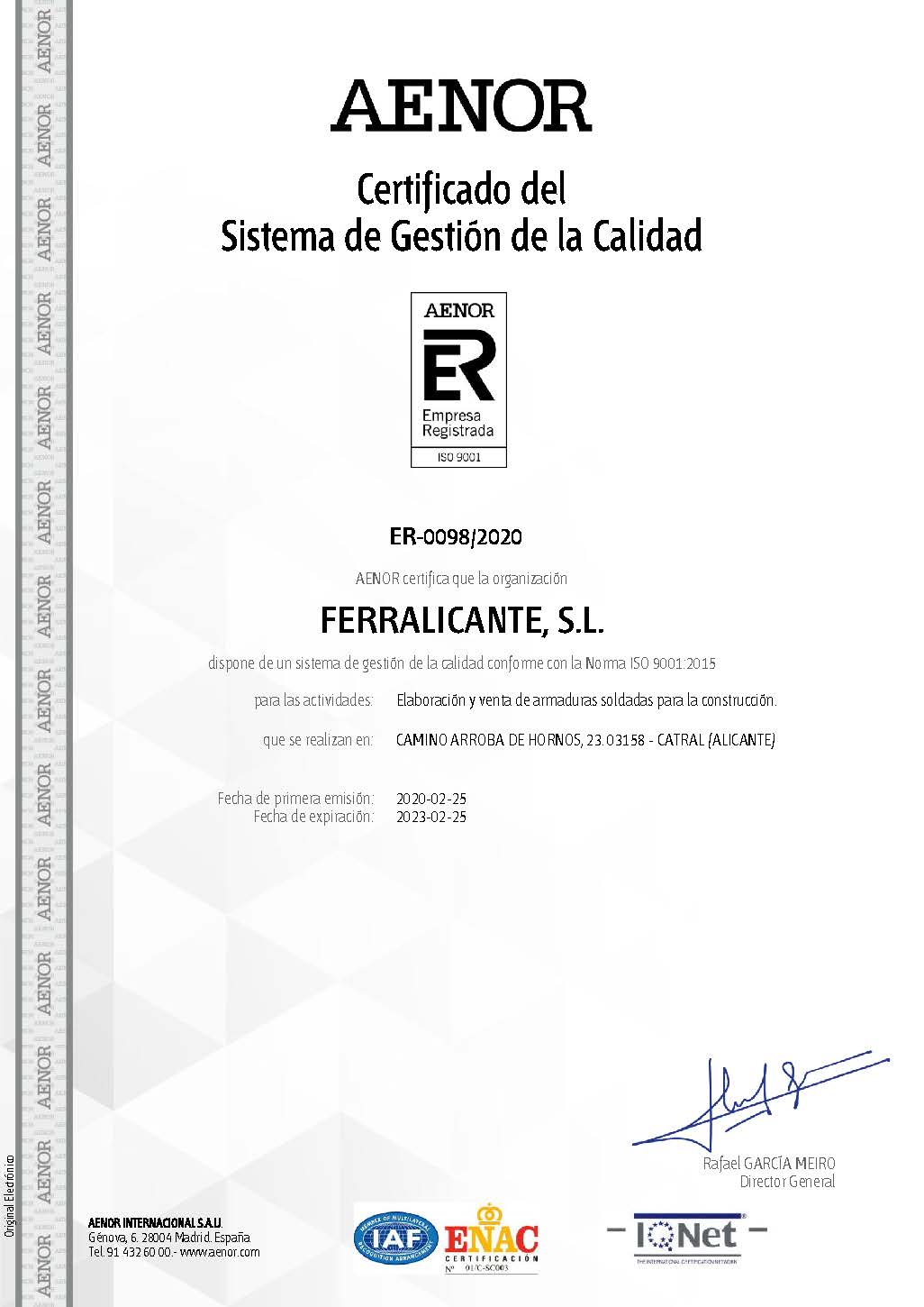 Politicas Certificaciones En Grupo Hinsa Empresa Multiservicio